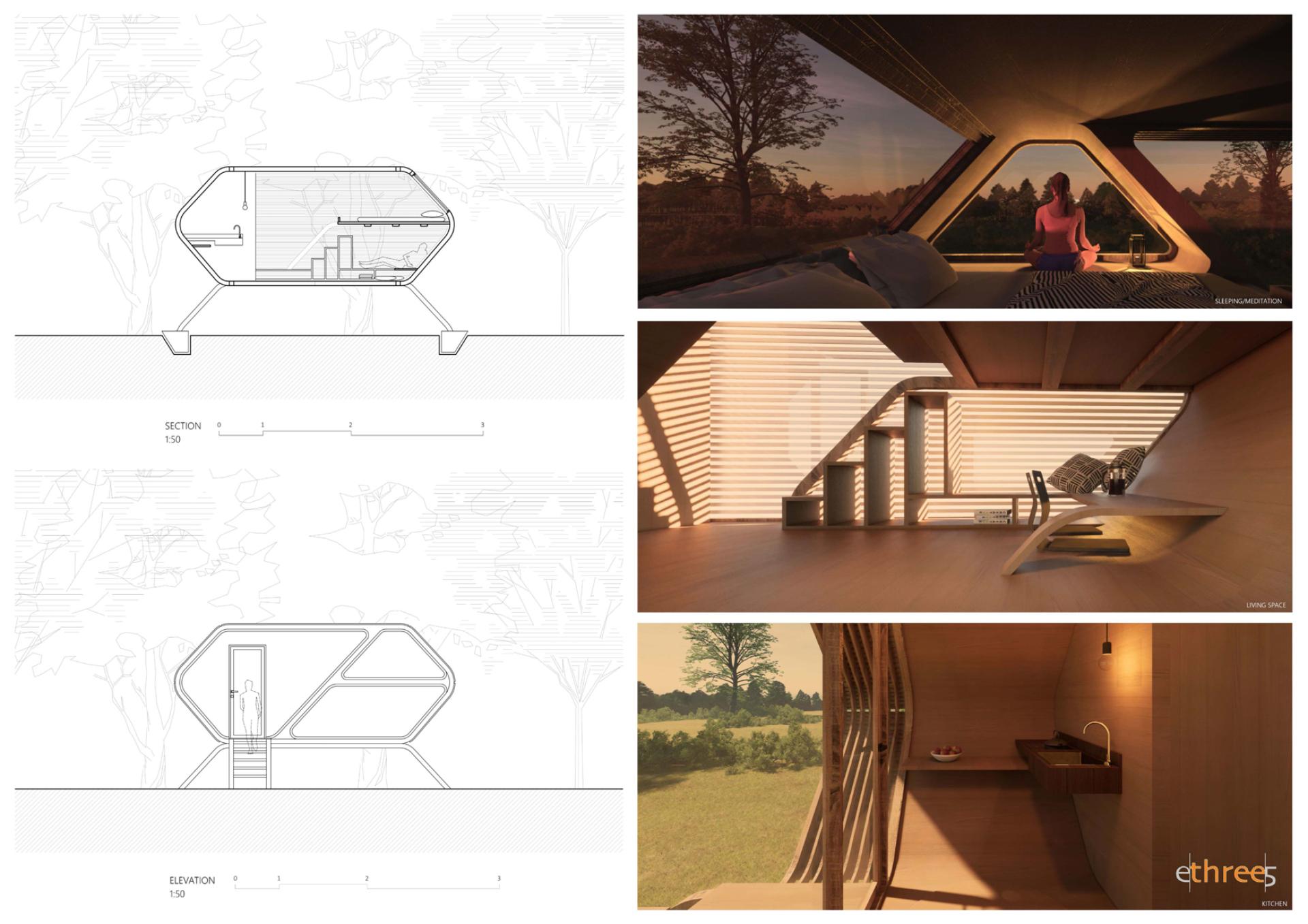 London Design Awards Winner - The Coiling Pod