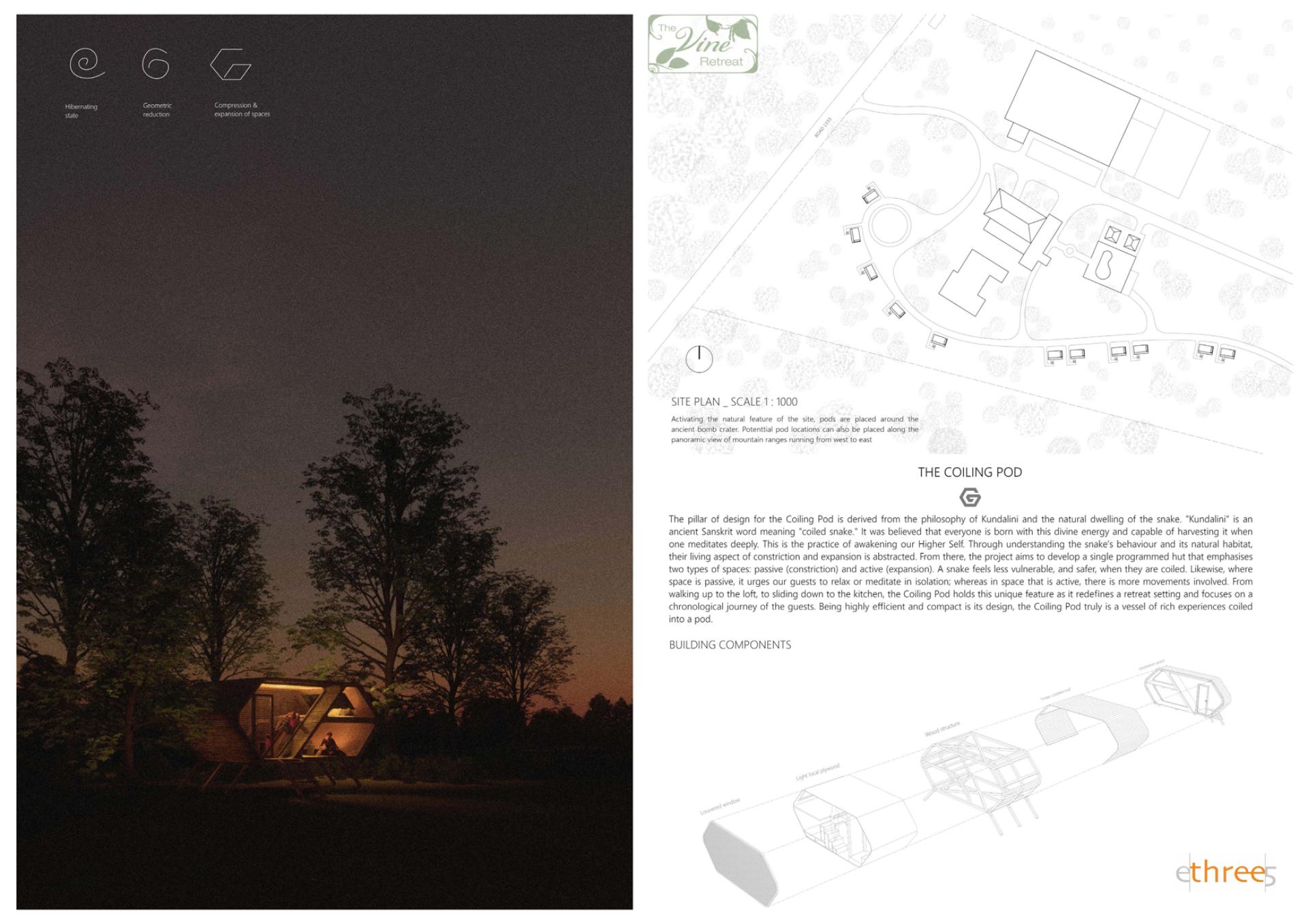 London Design Awards Winner - The Coiling Pod
