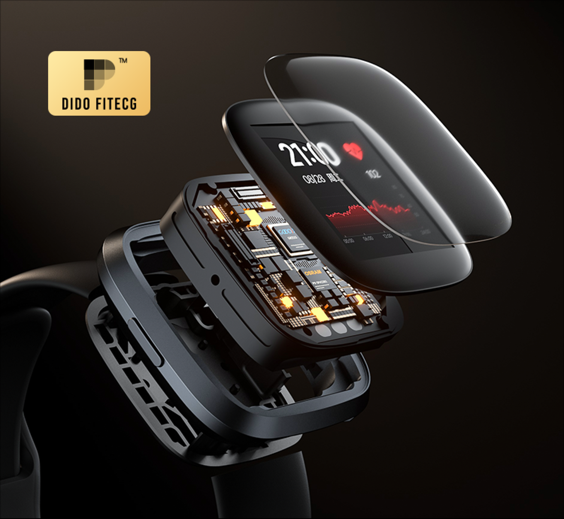 London Design Awards Winner - dido G28S Pro Health and Fitness Smartwatch