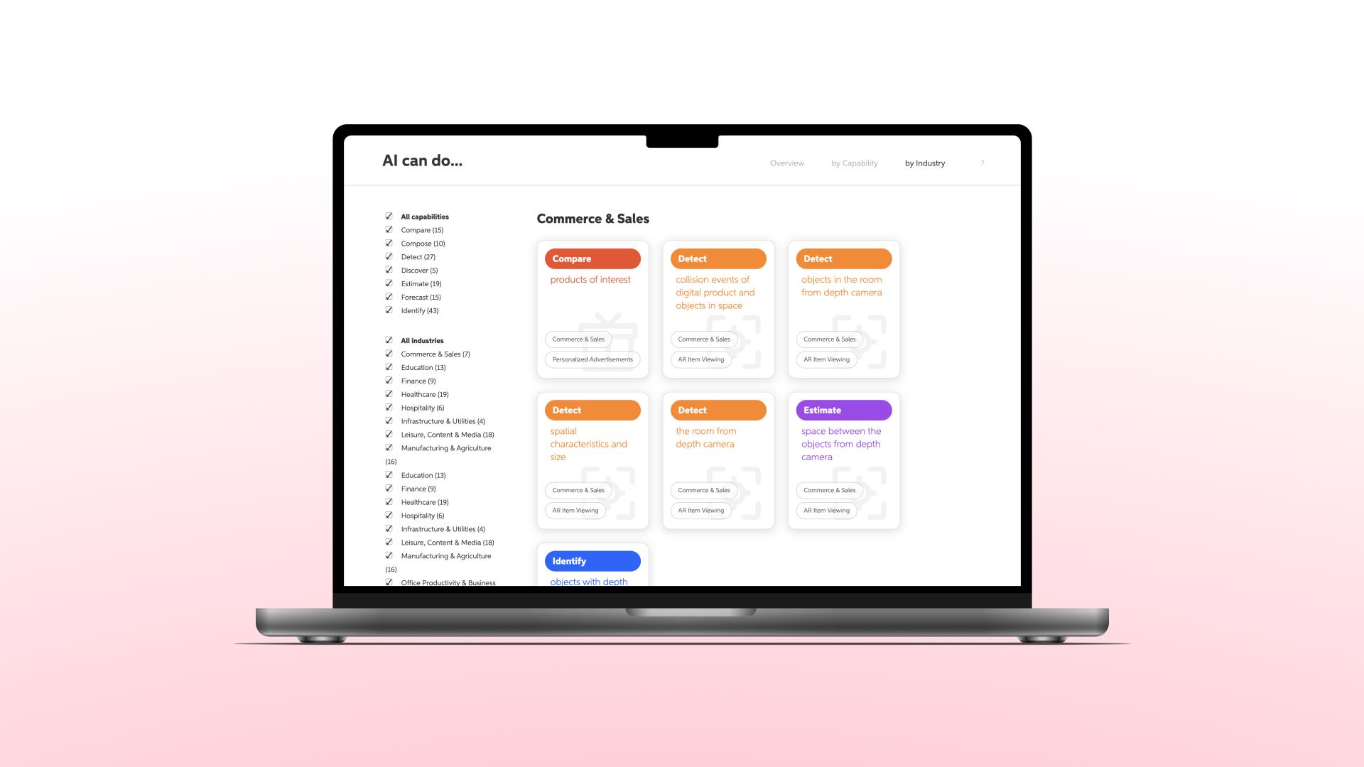 London Design Awards Winner - AI Taxonomy Website