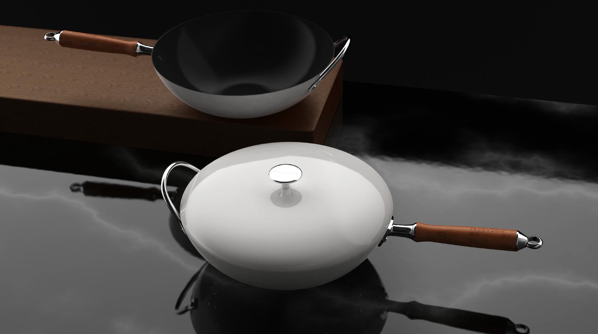 London Design Awards Winner - MOCAROSE enamel refined iron pan