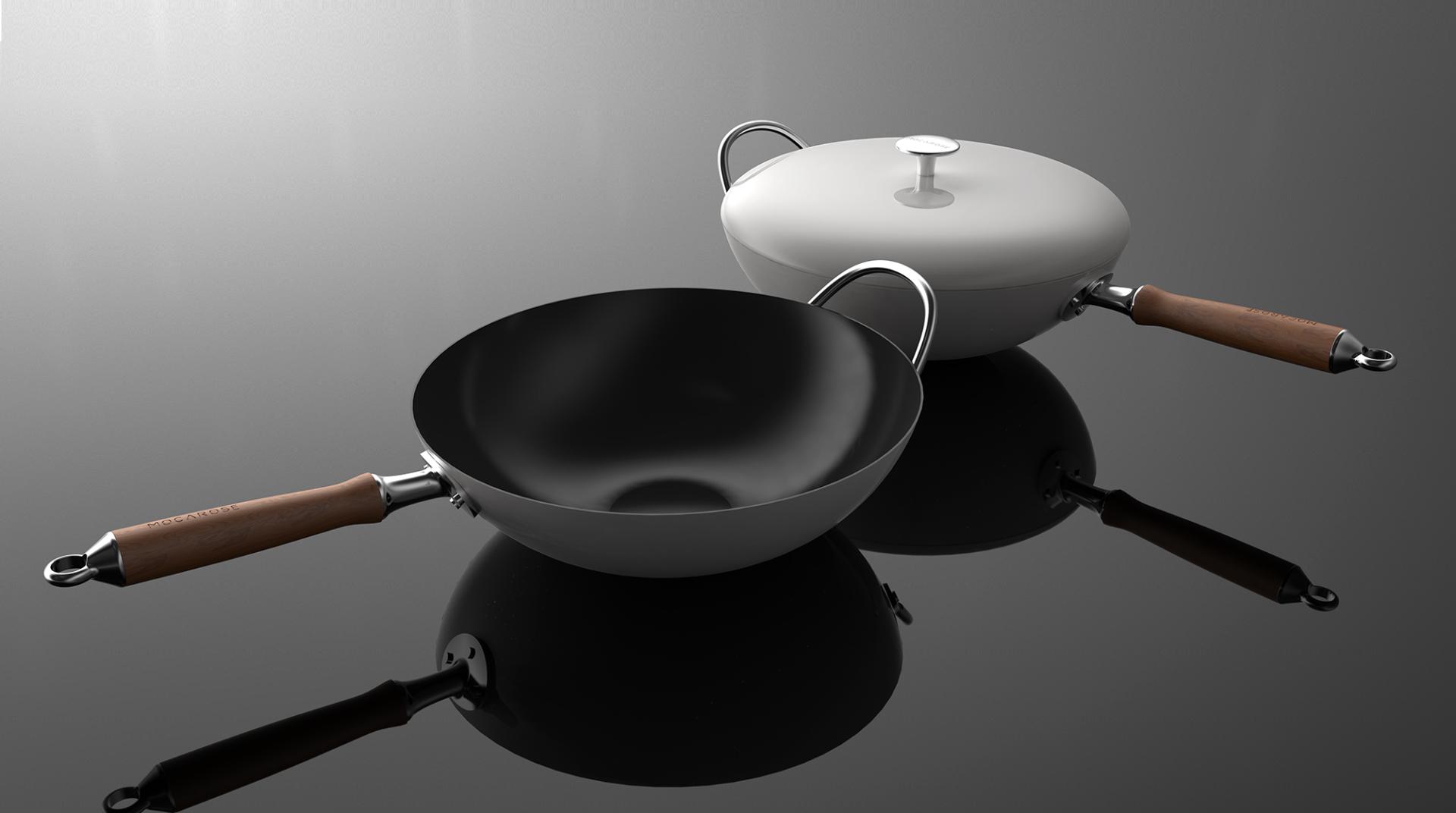 London Design Awards Winner - MOCAROSE enamel refined iron pan