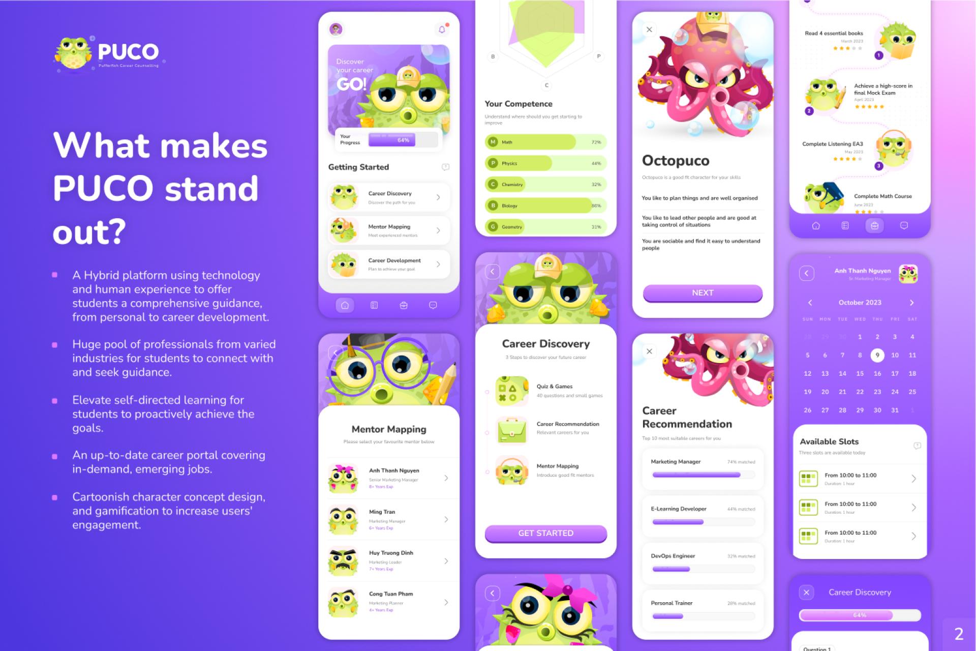 London Design Awards Winner - PUCO - Pufferfish Career Counselling