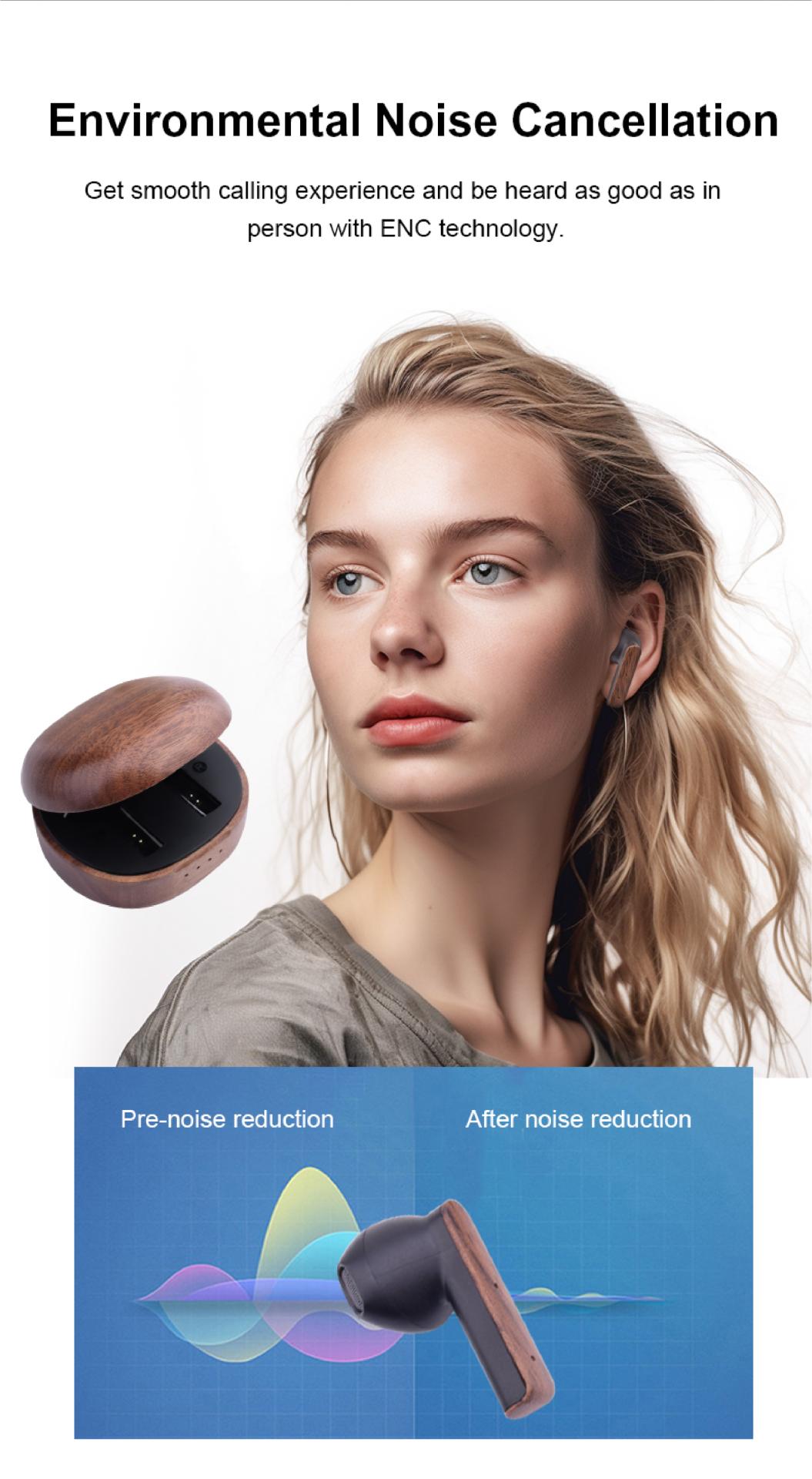 London Design Awards Winner - Woodpods Ⅲ Wooden TWS
