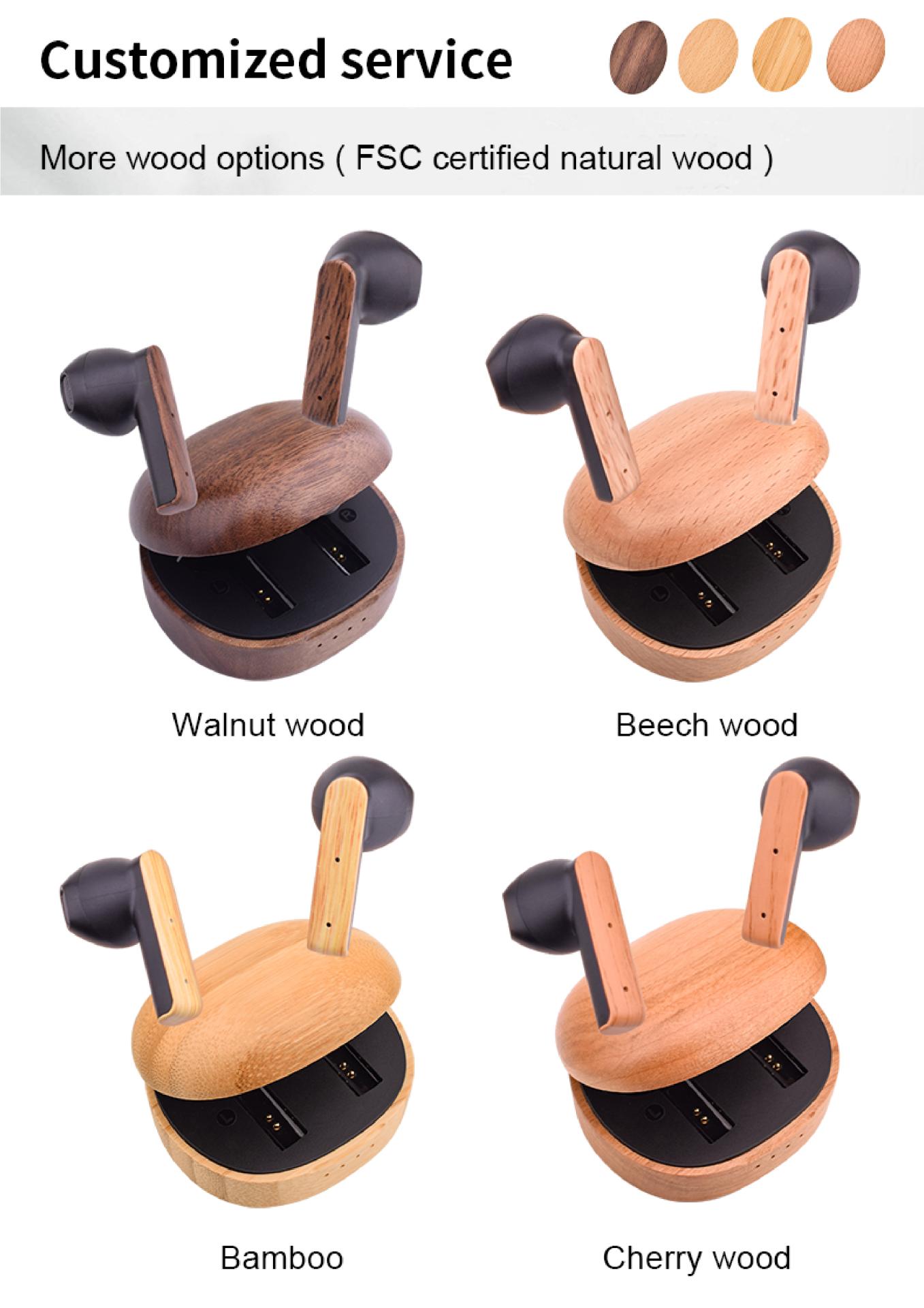 London Design Awards Winner - Woodpods Ⅲ Wooden TWS