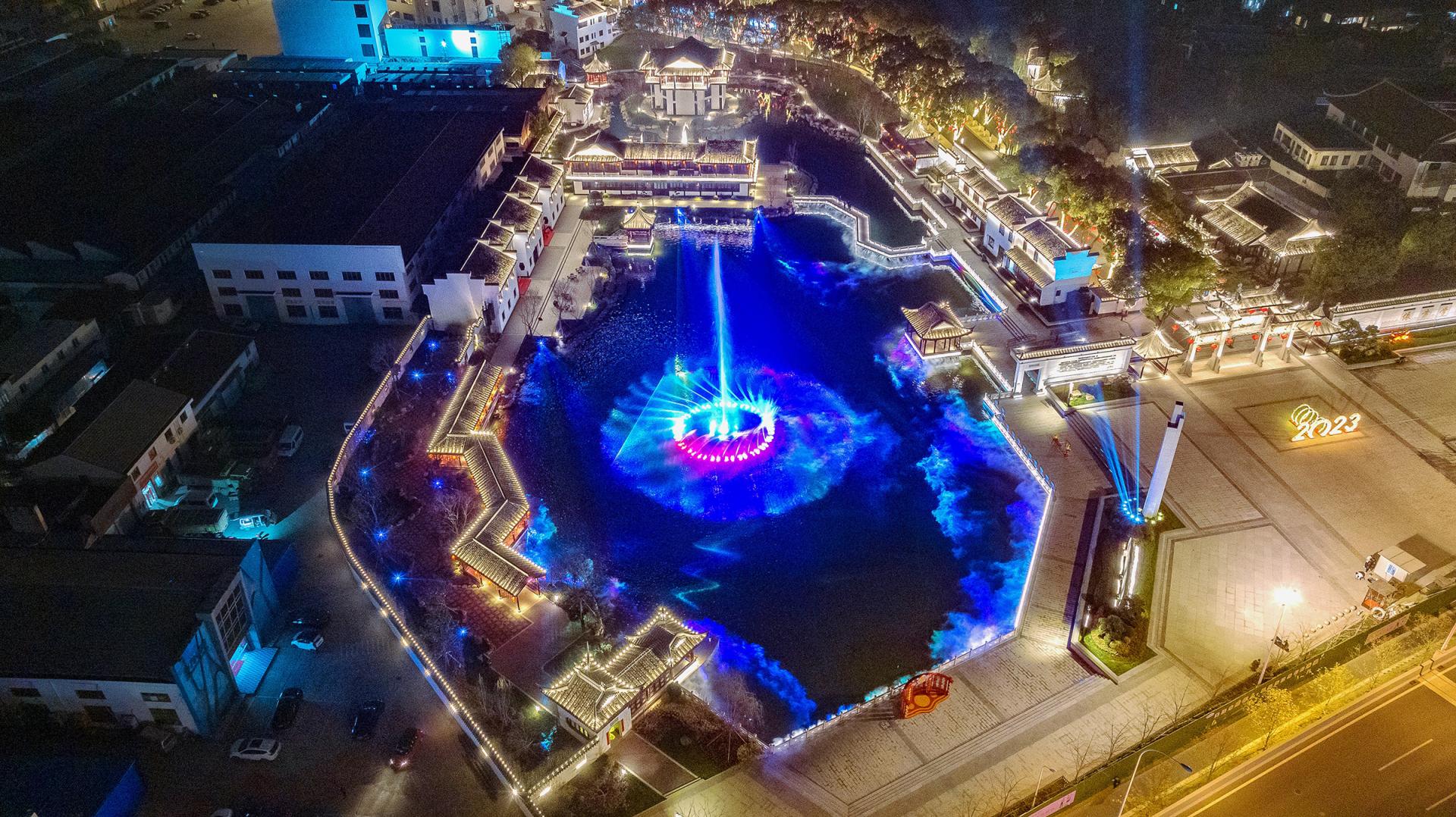 London Design Awards Winner - Nightscape Lighting Design of Wu Cultural Park