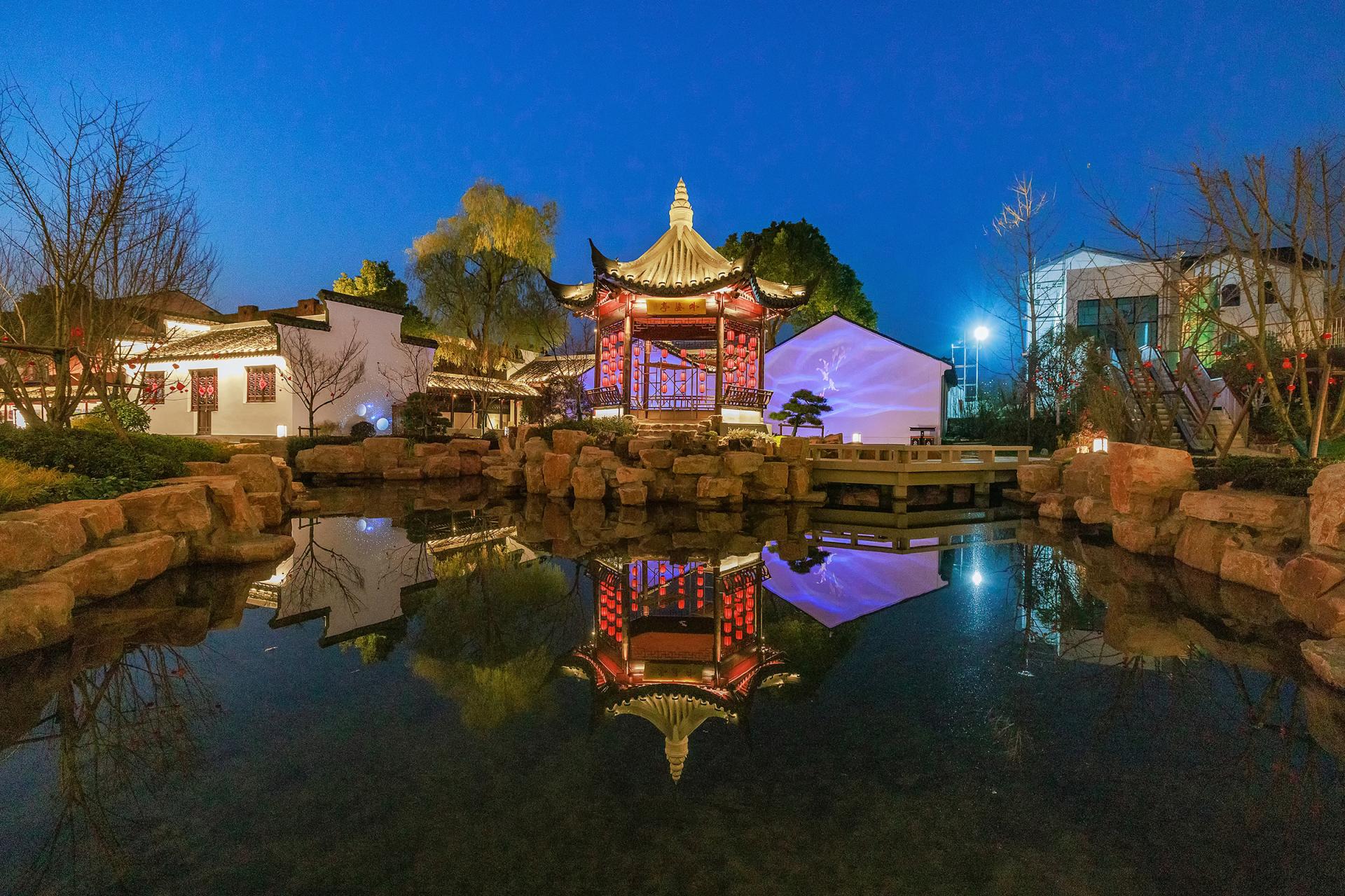 London Design Awards Winner - Nightscape Lighting Design of Wu Cultural Park