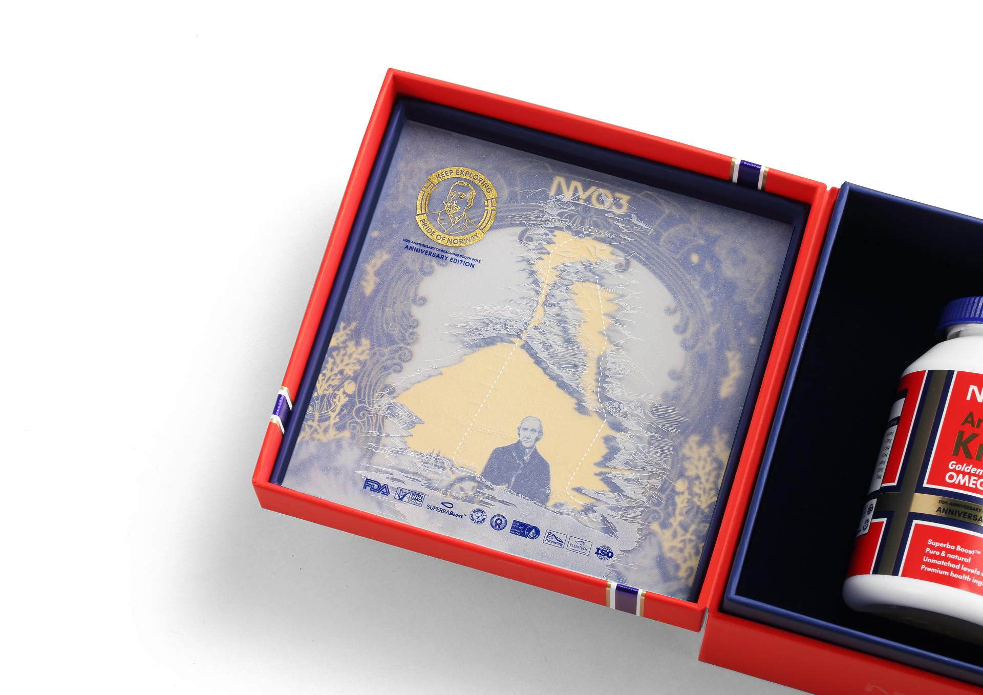 London Design Awards Winner - NYO3 Antarctic Krill Oil Golden Amundsen Edition
