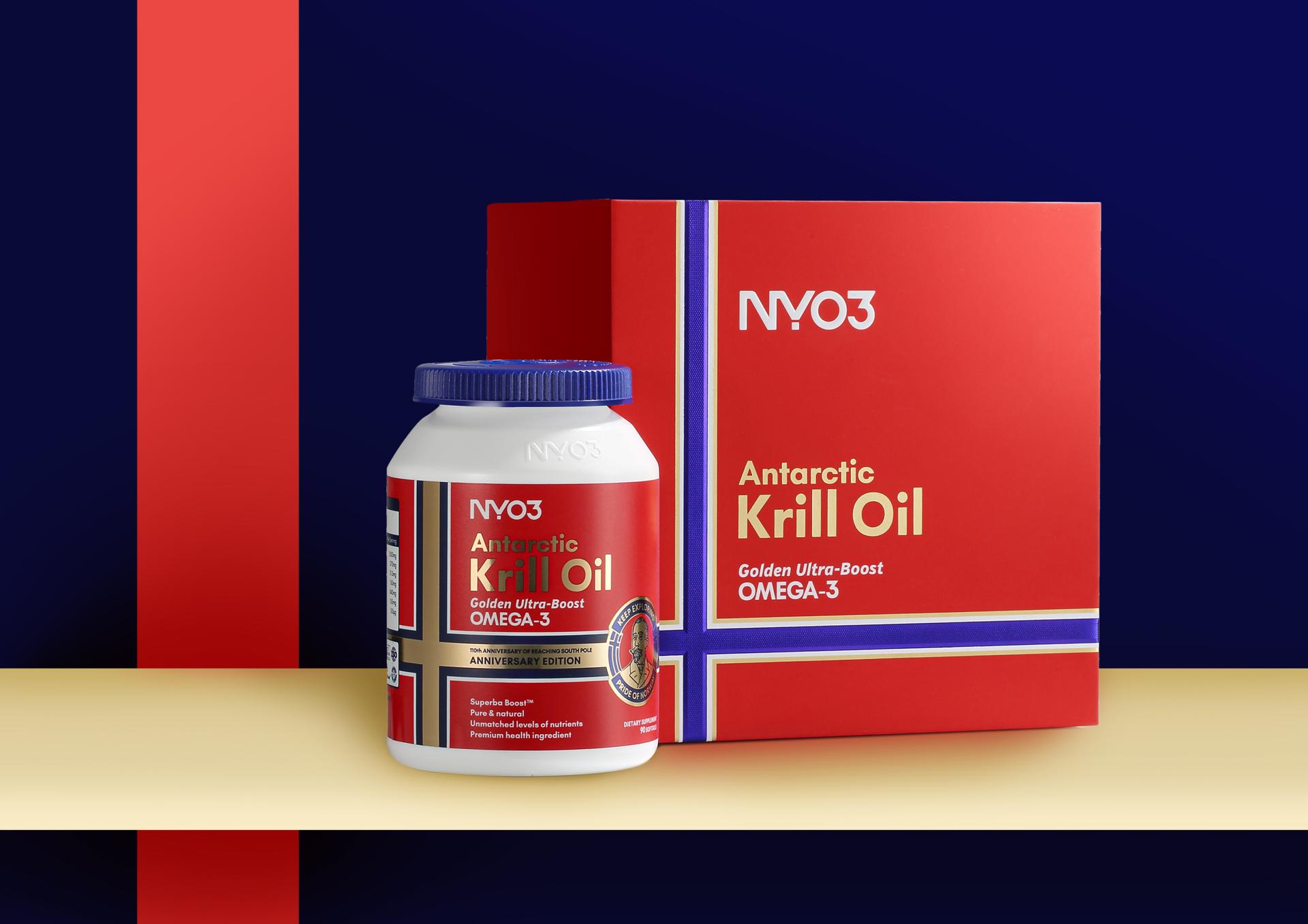 London Design Awards Winner - NYO3 Antarctic Krill Oil Golden Amundsen Edition