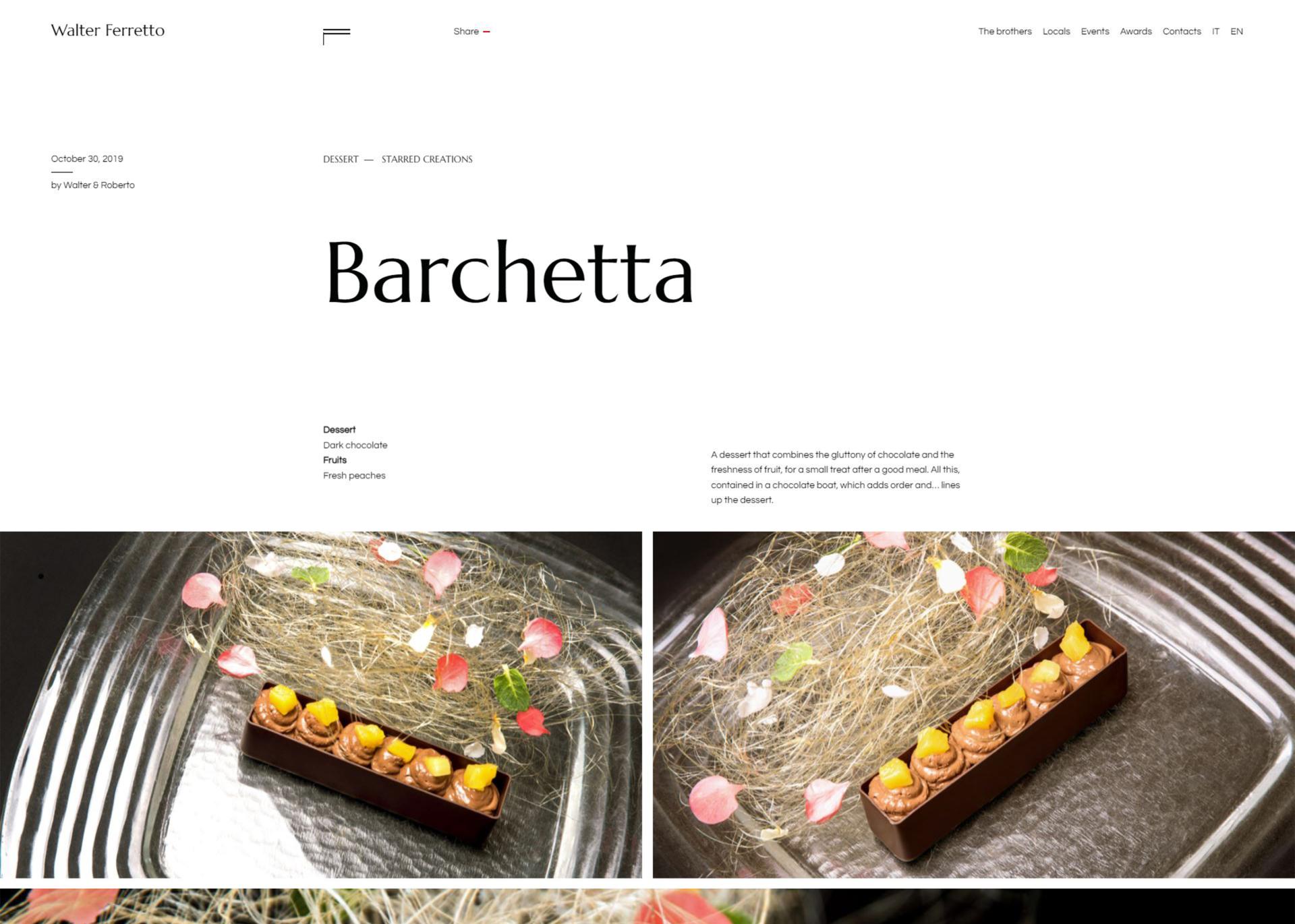 London Design Awards Winner - Ferretto brothers, posh food stars.