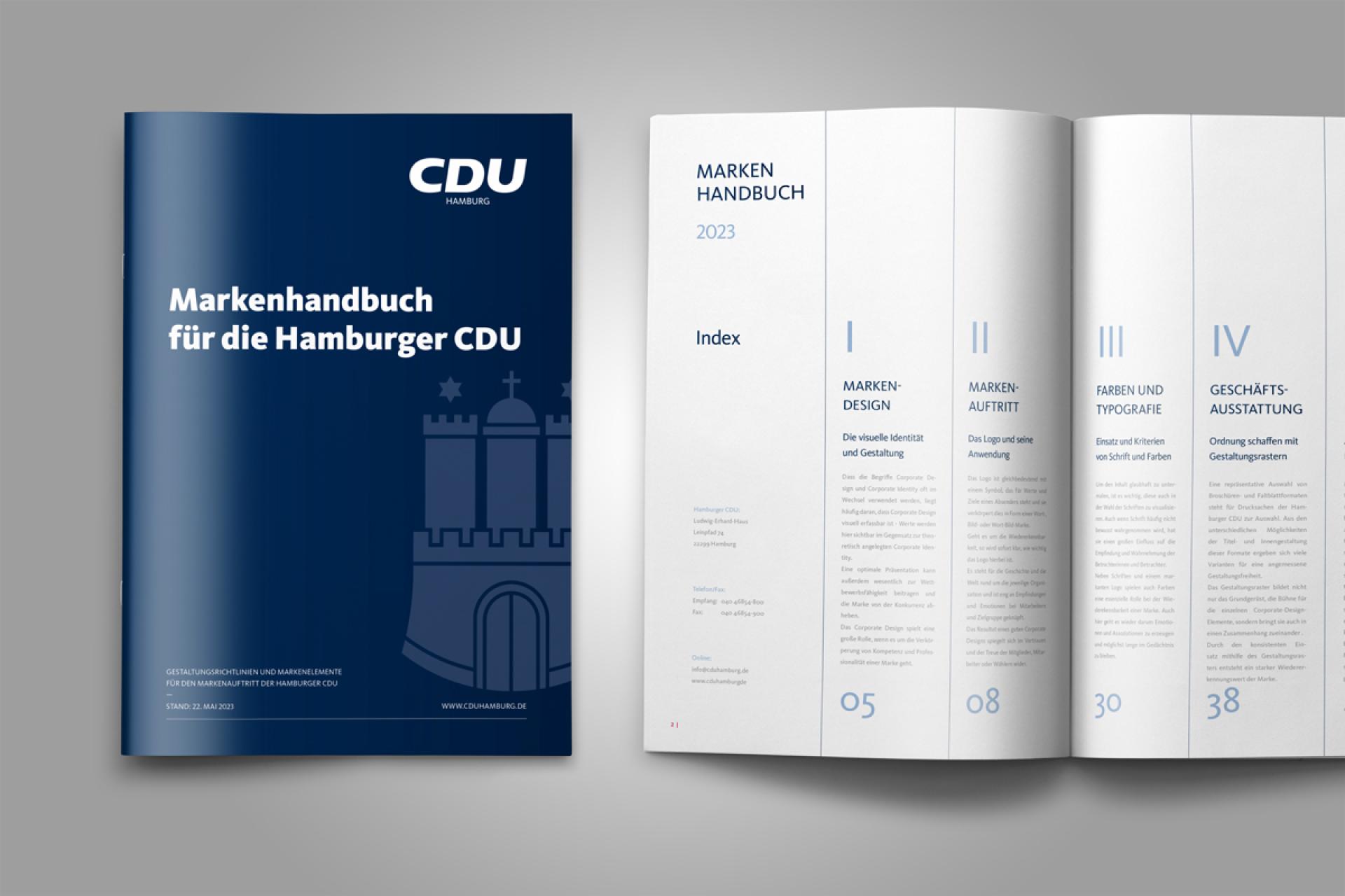 London Design Awards Winner - Branding CDU Hamburg