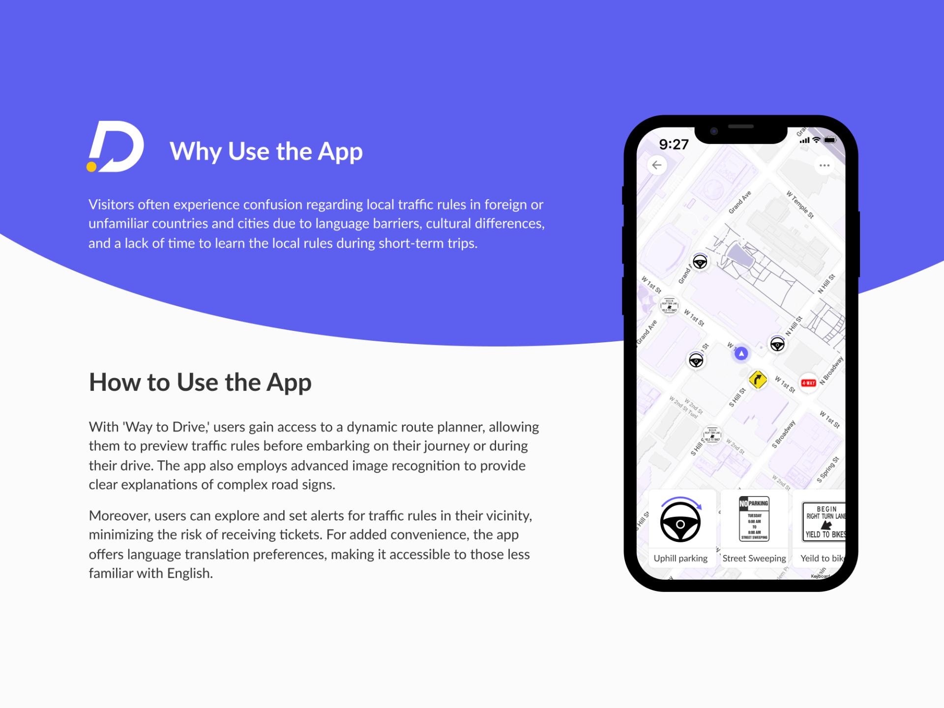 London Design Awards Winner - Way to Drive: Navigating Foreign Roads Safely