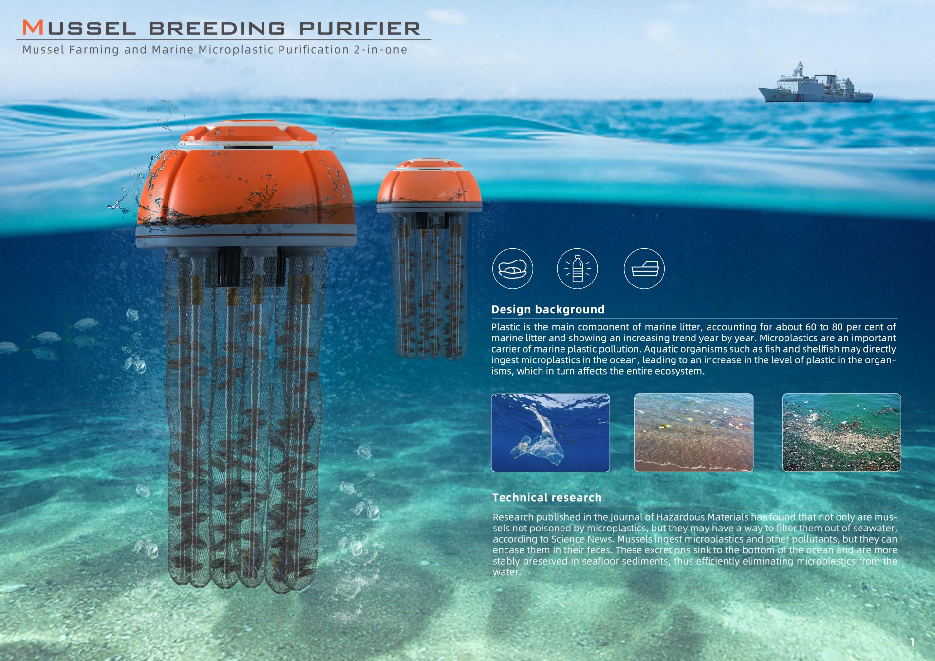 London Design Awards Winner - MUSSEL BREEDING PURIFIER