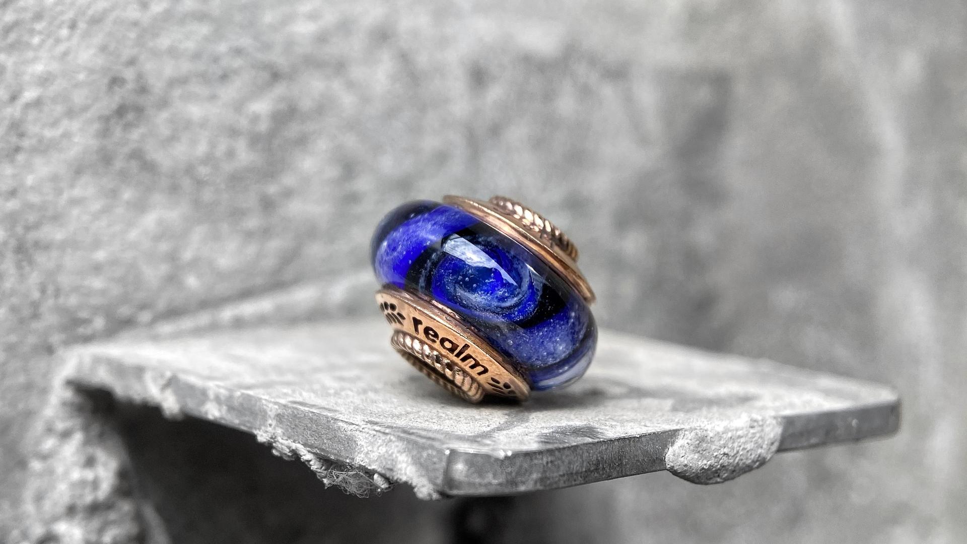 London Design Awards Winner - Nebula glass bead of ash