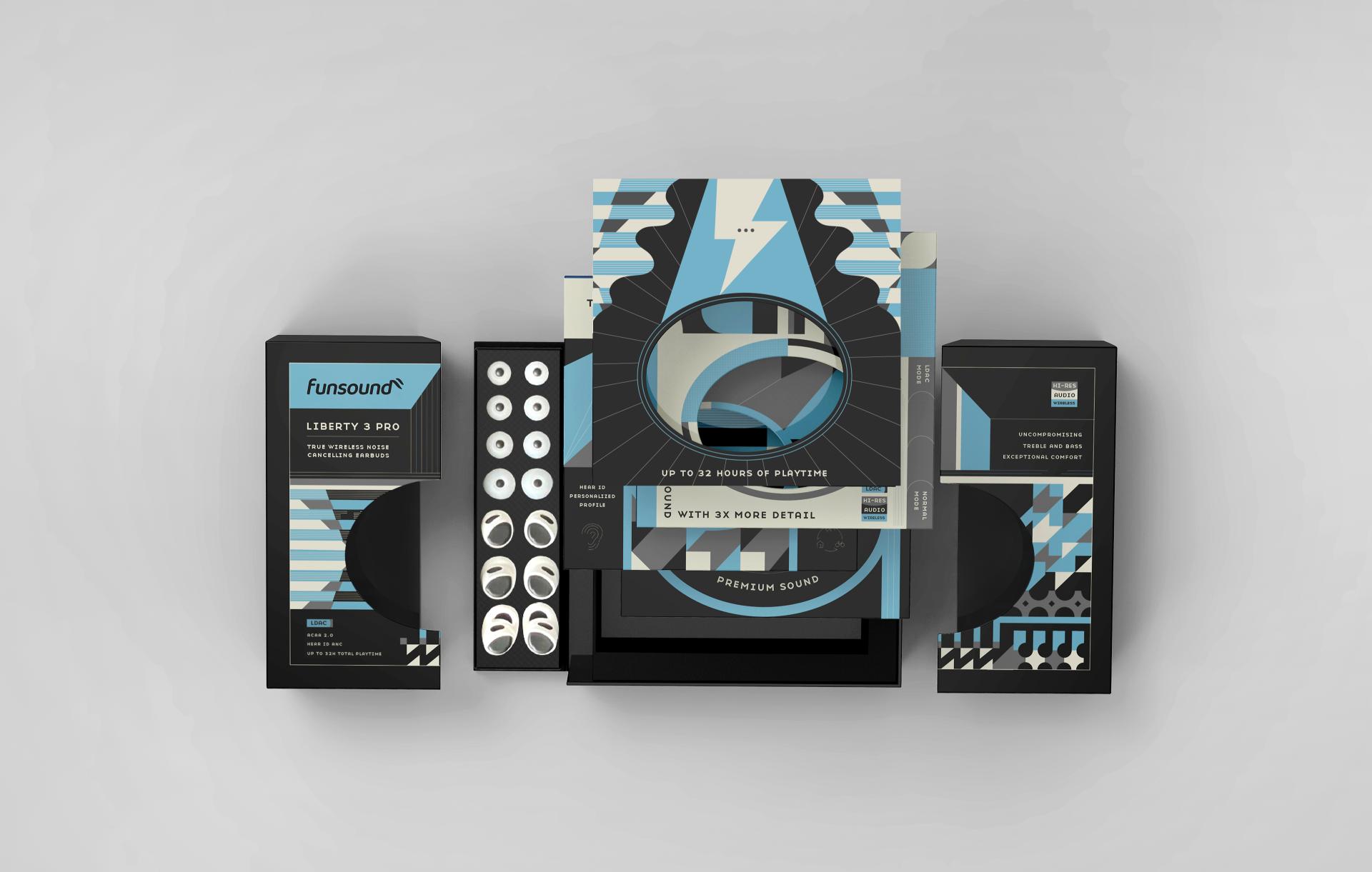 London Design Awards Winner - Funsound Earphone Packaging Design