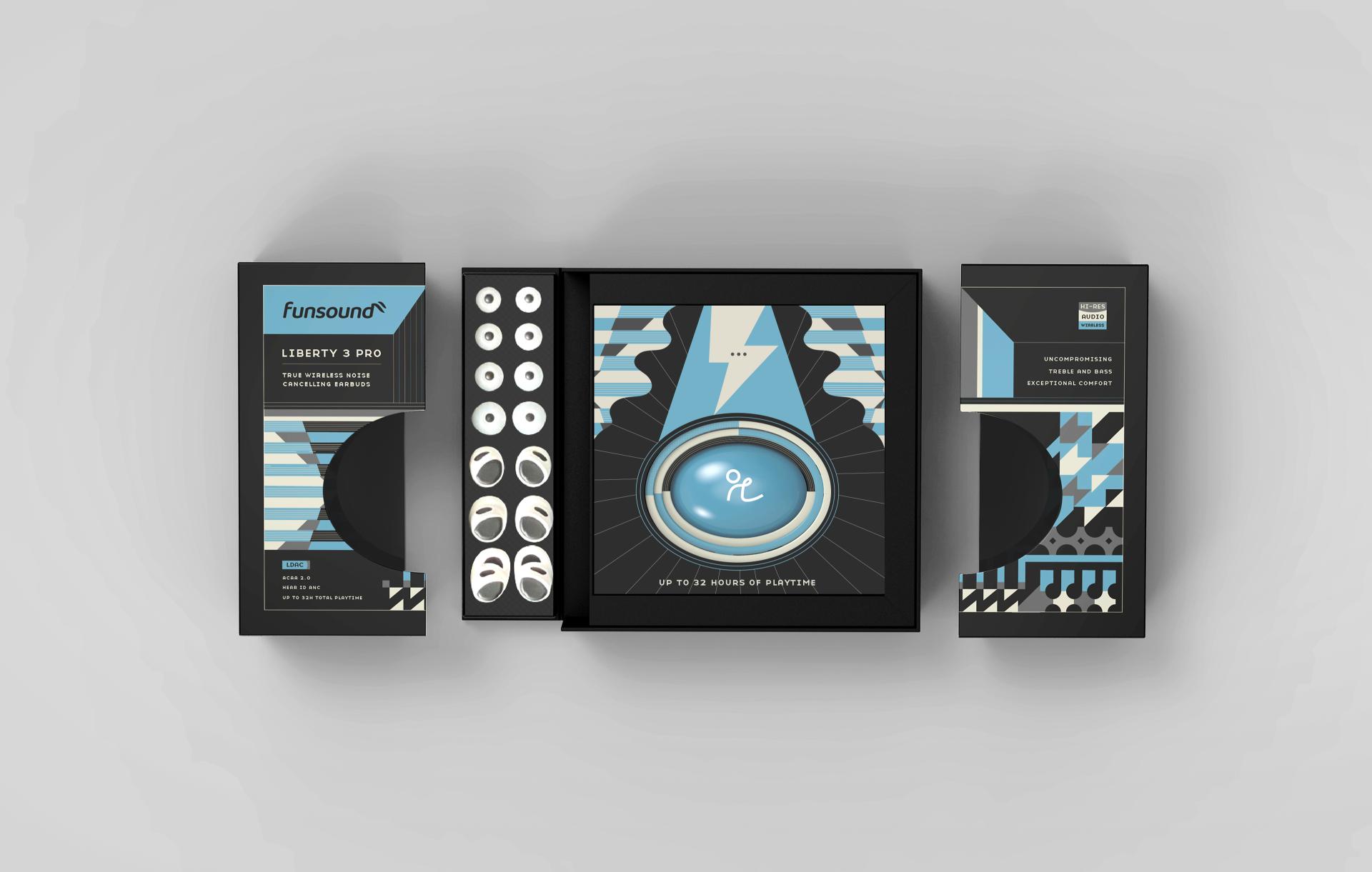 London Design Awards Winner - Funsound Earphone Packaging Design