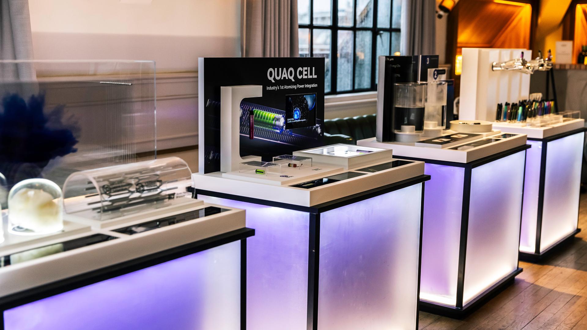 London Design Awards Winner - Quaq launch event installation art & display design