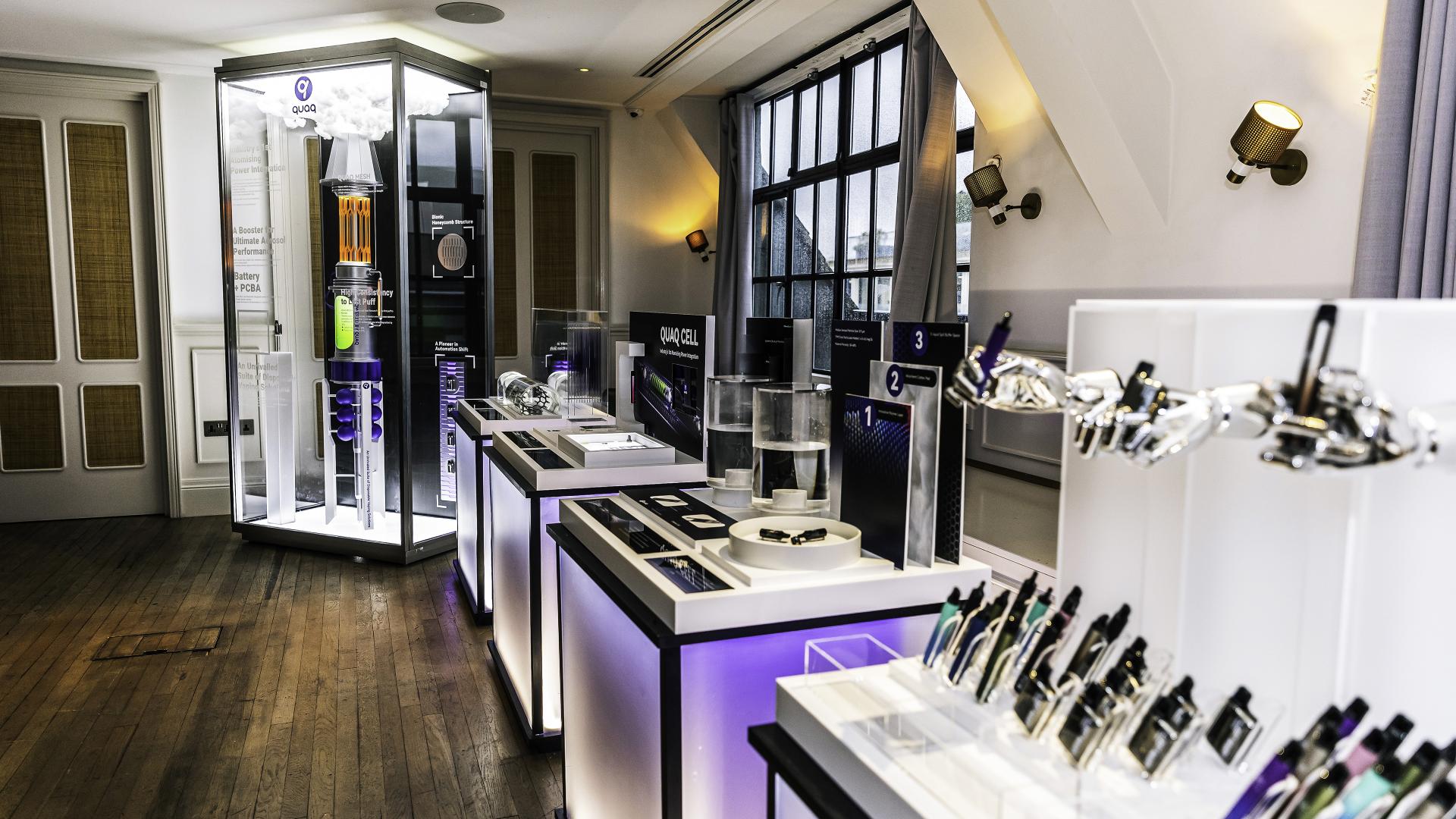 London Design Awards Winner - Quaq launch event installation art & display design