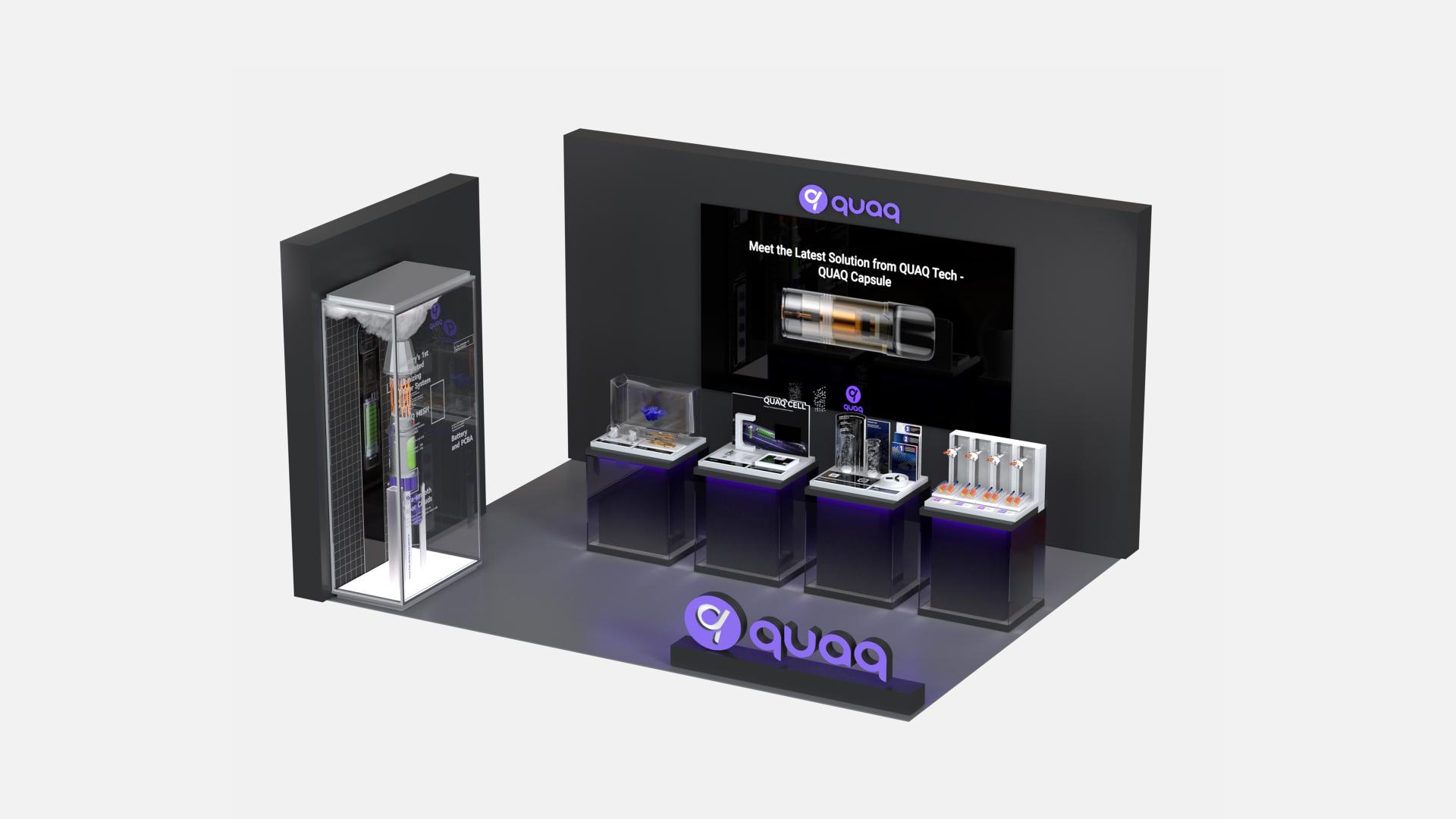 London Design Awards Winner - Quaq launch event installation art & display design