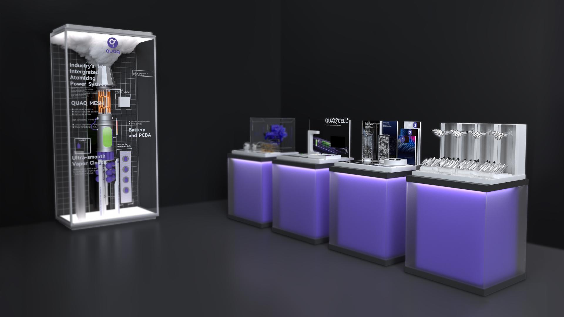 London Design Awards Winner - Quaq launch event installation art & display design