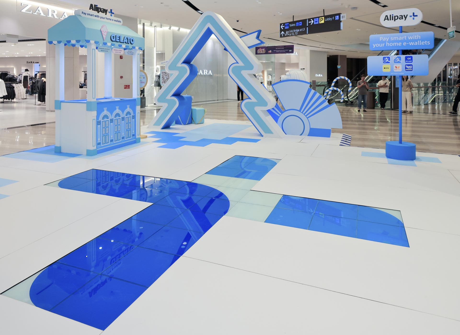 London Design Awards Winner - Alipay+ Xmas Pop-up Store At Singapore Changi Airport