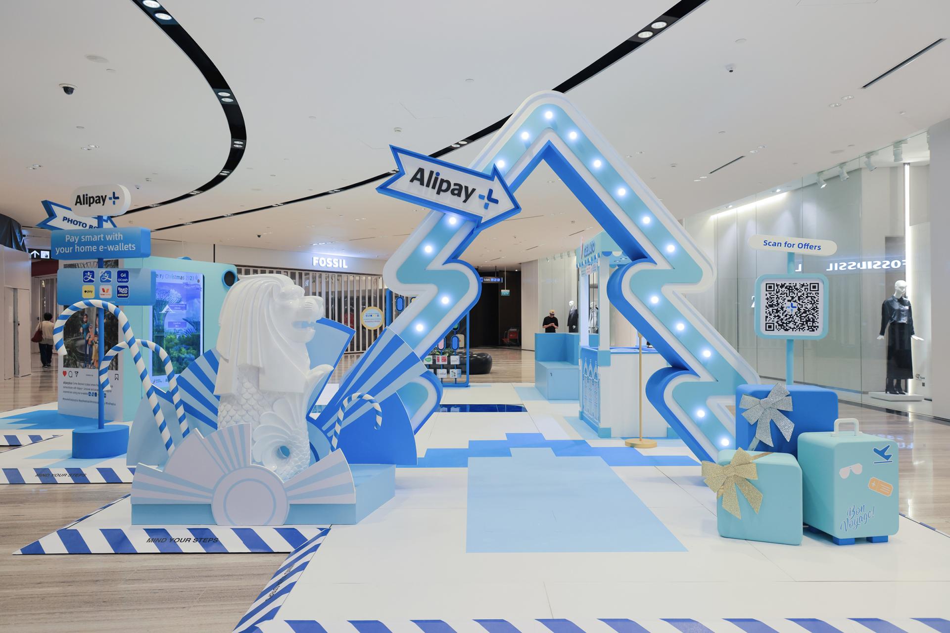 London Design Awards Winner - Alipay+ Xmas Pop-up Store At Singapore Changi Airport